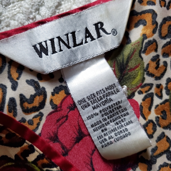 Vintage Cheetah Rose Print Winlar Caftan - Picture 8 of 14